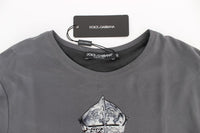 Thumbnail for Enchanted Sicily Silk Blouse with Knight Print