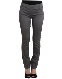 Thumbnail for Chic Gray Slim-Fit Designer Pants