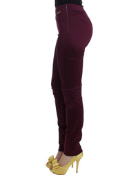 Thumbnail for Elegant Purple Slim Pants