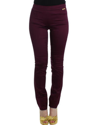 Thumbnail for Elegant Purple Slim Pants