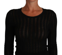 Thumbnail for Elegant Black Knitted Sheath Dress