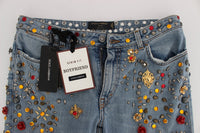 Thumbnail for Enchanted Sicily Crystal Heart Boyfriend Jeans