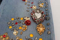 Thumbnail for Enchanted Sicily Crystal Heart Boyfriend Jeans