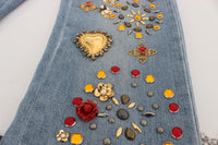Thumbnail for Enchanted Sicily Crystal Heart Boyfriend Jeans