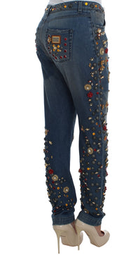Thumbnail for Enchanted Sicily Embellished Boyfriend Jeans