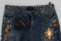 Thumbnail for Enchanted Sicily Embellished Boyfriend Jeans