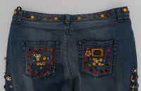 Thumbnail for Enchanted Sicily Embellished Boyfriend Jeans