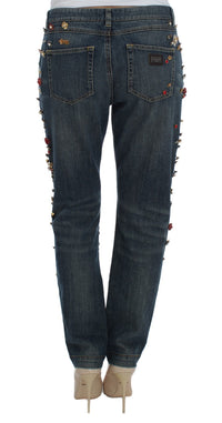 Thumbnail for Enchanted Sicily Crystal Heart Boyfriend Jeans