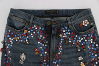Thumbnail for Enchanted Sicily Crystal Heart Boyfriend Jeans