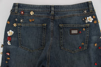 Thumbnail for Enchanted Sicily Crystal Heart Boyfriend Jeans