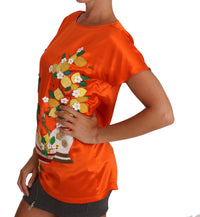 Thumbnail for Sicilian Summer Silk Crystal-Embellished Top