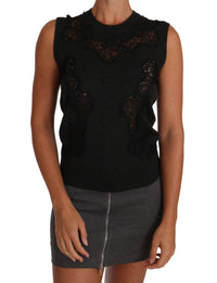 Thumbnail for Chic Gray Sleeveless Silk Blend Blouse