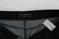 Thumbnail for Embroidered Capri Jeans for Elegant Styling