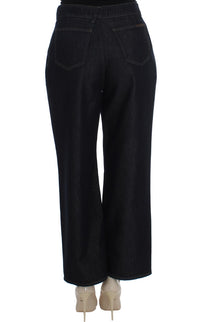 Thumbnail for Chic High Waist Flare Jeans in Dark Blue