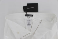 Thumbnail for Elegant White Floral Cutout Dress Pants