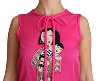 Thumbnail for Elegant Pink Silk Family Tank Top Shirt