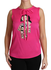 Thumbnail for Elegant Pink Silk Family Tank Top Shirt