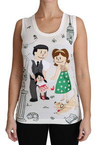 Thumbnail for Elegant White Sleeveless Cotton Silk Shirt