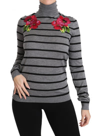 Thumbnail for Elegant Embroidered Cashmere-Silk Sweater