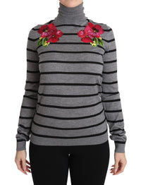 Thumbnail for Elegant Embroidered Cashmere-Silk Sweater