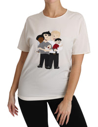 Thumbnail for Elegant Silk Crewneck Blouse with Applique