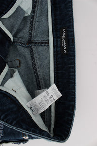 Thumbnail for Chic Blue Patchwork Denim Shorts