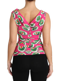 Thumbnail for Pink Silk Stretch Sicilian Cake Top