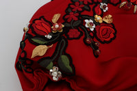 Thumbnail for Elegant Silk High Waist Embroidered Shorts