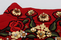 Thumbnail for Enchanted Sicilian Rose Embroidered Mini Shorts