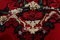 Thumbnail for Enchanted Sicilian Rose Embroidered Mini Shorts