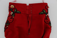 Thumbnail for Enchanted Sicilian Rose Embroidered Mini Shorts