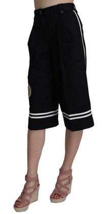 Thumbnail for Elegant High Waist Black Cotton Pants