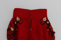 Thumbnail for Enchanted Sicily Embroidered Silk Shorts