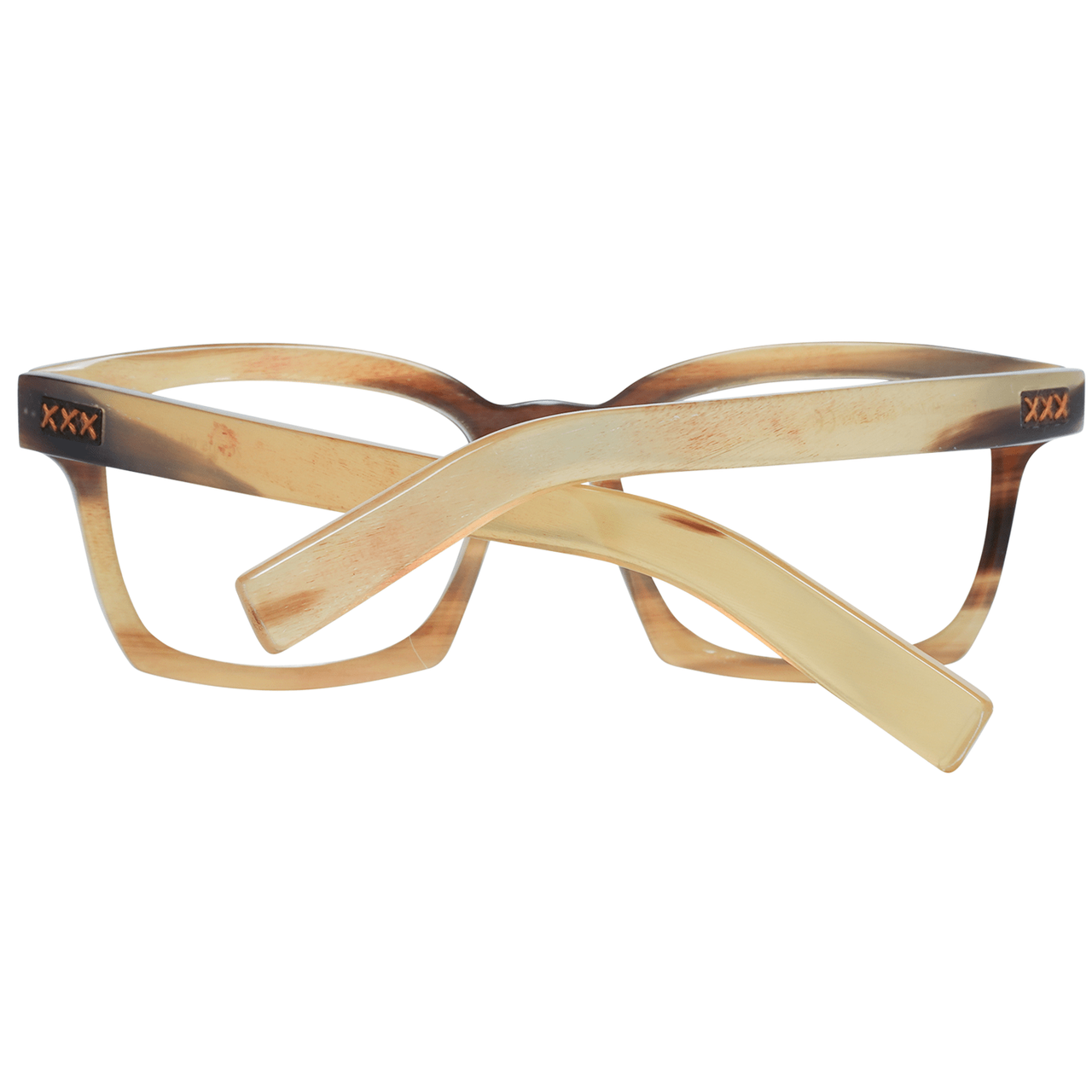 Multicolor Horn Frame Trapezium Eyewear