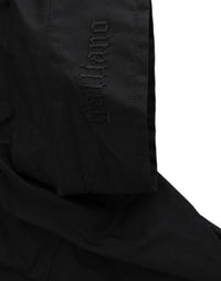 Thumbnail for Elegant Black Cotton Stretch Shortsleeve Blouse