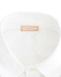Thumbnail for Chic White Cotton Blend Shortsleeve Blouse