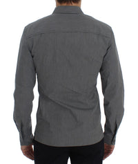 Thumbnail for Elegant Gray Cotton Dress Shirt