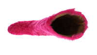 Thumbnail for Elegant Pink Lambskin Fur Boots