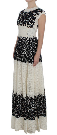 Thumbnail for Elegant Floral Lace Cap Sleeve Maxi Dress