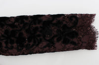 Thumbnail for Elegant Purple Floral Lace Maxi Dress