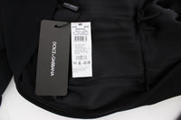 Thumbnail for Elegant Black Wool Cutout Maxi Dress