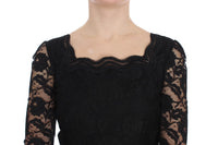 Thumbnail for Elegant Black Floral Lace Maxi Dress