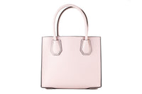Thumbnail for Mercer Medium Leather Messenger Crossbody Handbag (Powder Blush Solid)