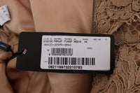 Thumbnail for Elegant Pink Floral Lace Maxi Dress