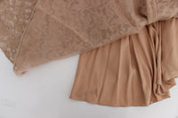 Thumbnail for Elegant Pink Floral Lace Maxi Dress