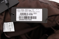 Thumbnail for Elegant Brown Velvet Crystal Gown