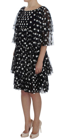 Thumbnail for Elegant Polka Dotted Ruffled Dress