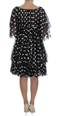 Thumbnail for Elegant Polka Dotted Ruffled Dress