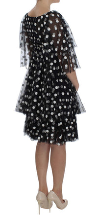Thumbnail for Elegant Polka Dotted Ruffled Dress