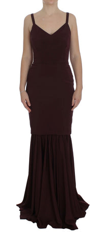 Thumbnail for Elegant Bordeaux Sheath Dress
